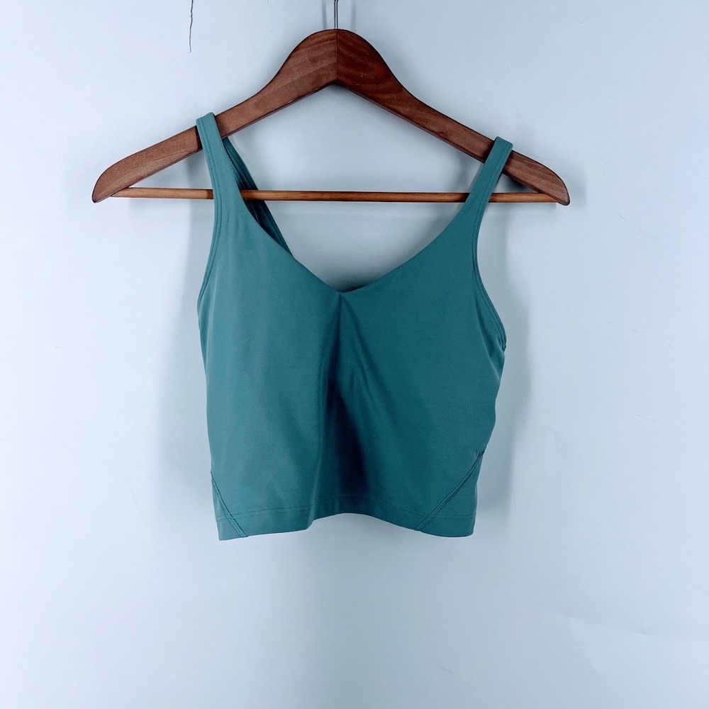 Lululemon Align Tank Top Padded LW1CW8S Nulu Cropped Yoga Bra Size 4‎